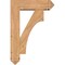 Ekena Millwork Westlake Arts and Crafts Smooth Bracket w/ Offset Brace, Western Red Cedar, 7 1/2"W x 26"D x 38"H BKT0806X26X38WTL03SWR - alternate 2
